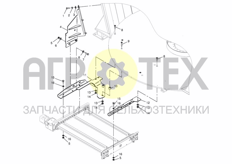 Чертеж CHAIN CONVEYOR - ATTACHMENTS FIX