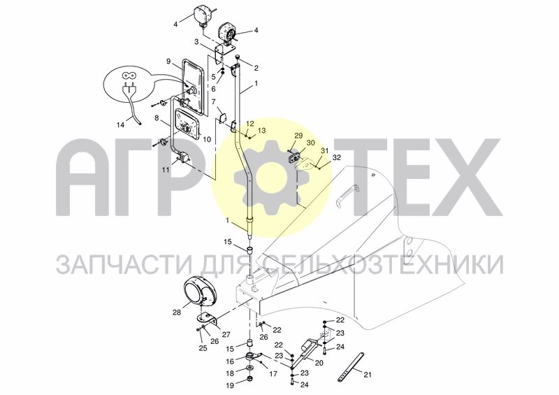 Чертеж FUEL TANK - FRONT COMPONENTS To S.Nr. 78319