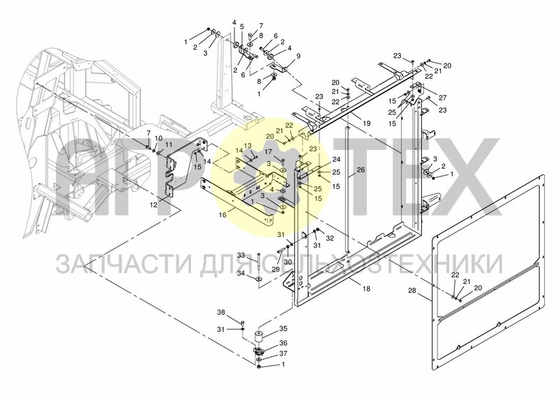 Чертеж COOLING SYSTEM - CHASSIS