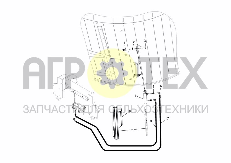 Чертеж HYD. SERVICE SYSTEM - COUNTER KNIVES