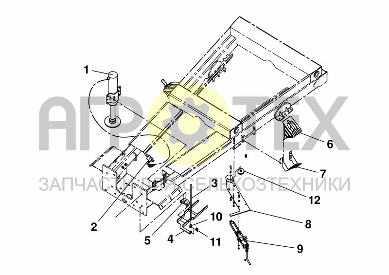 Чертеж ATTACHING PARTS CHASSIS