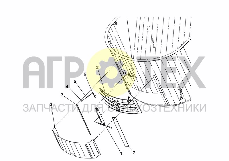 Чертеж DOOR FRONT CENTRE -TL/PREM