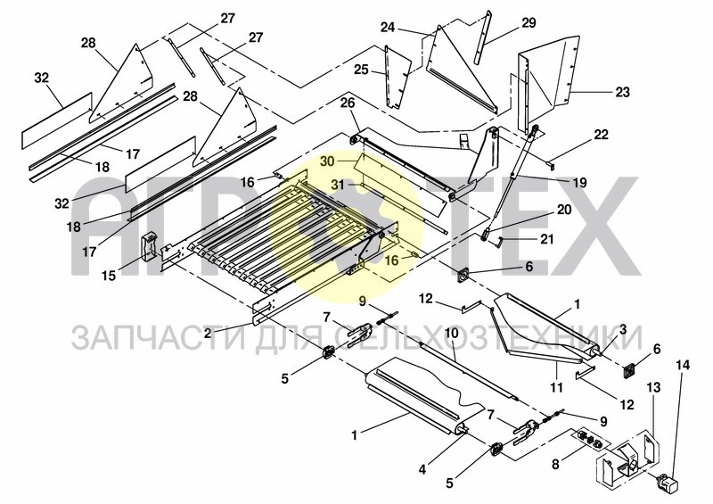 Чертеж FOLD. CONV 800/1100/1500 (W. SIDE DOOR FR)