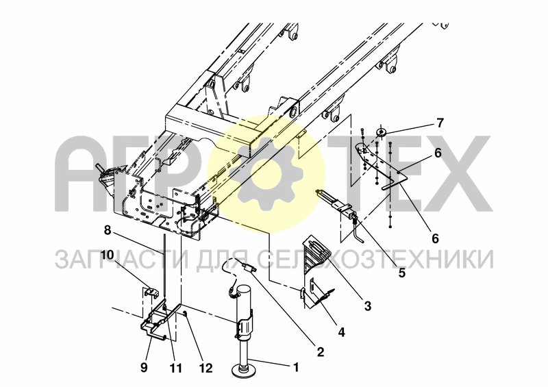 Чертеж ATTACHING PARTS CHASSIS