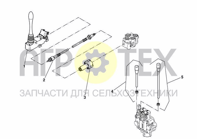 Чертеж MECHANICAL CONTROL - HYDRAULICS