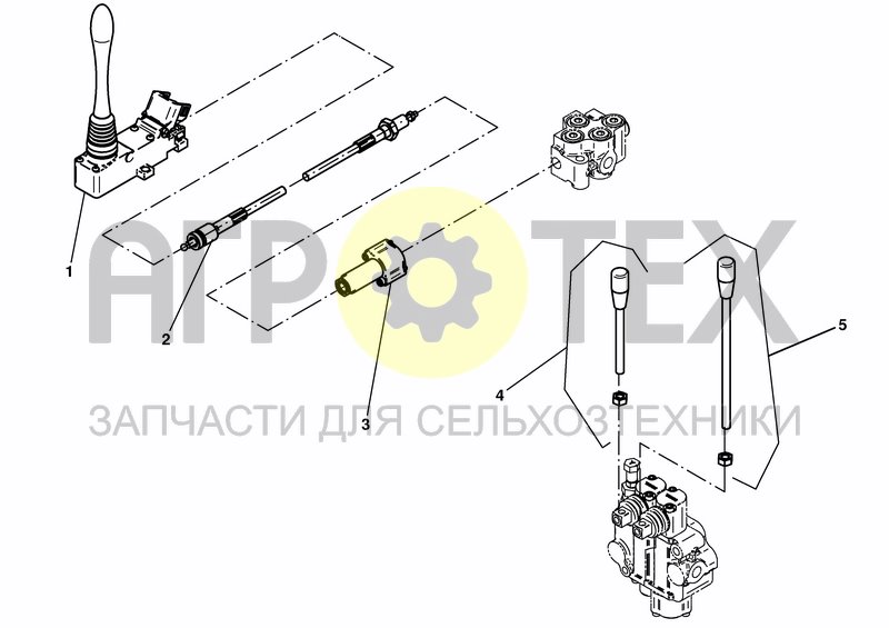 Чертеж MECHANICAL CONTROL - HYDRAULICS