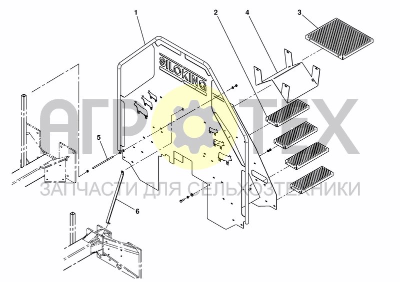 Чертеж STEPS - CONV. FRONT MOUNTED