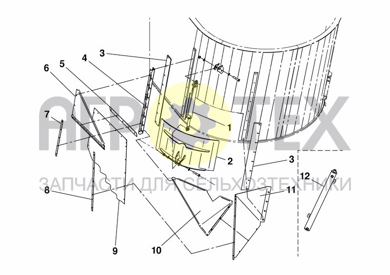 Чертеж SIDE DOOR RL