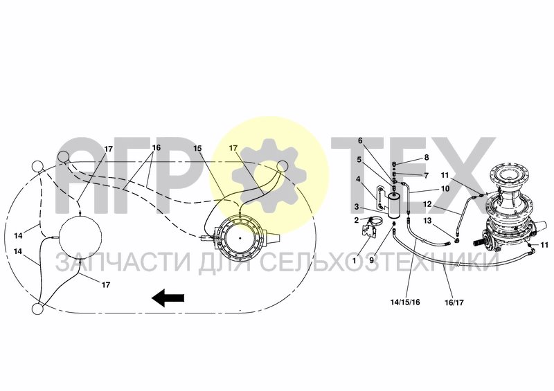 Чертеж EXPANSION TANK MIXING GEAR