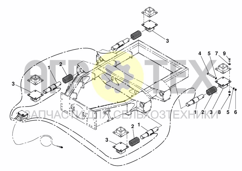 Чертеж WEIGHING LOAD CELLS - AVANT