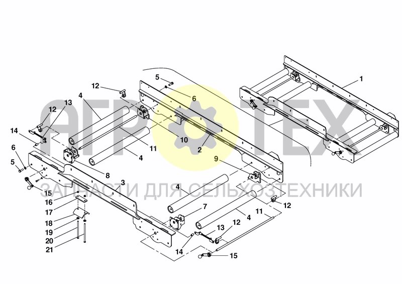 Чертеж BASE FRAME TWIN LIFT 2390MM