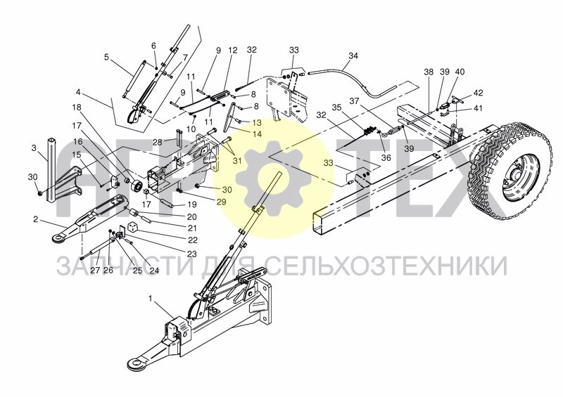 Чертеж DRAWBAR OVERRUN BRAKE