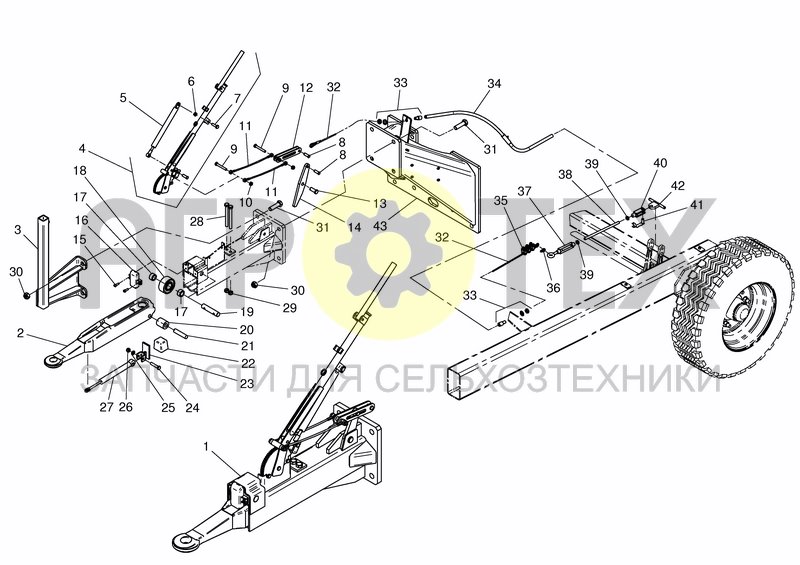 Чертеж DRAWBAR OVERRUN BRAKE