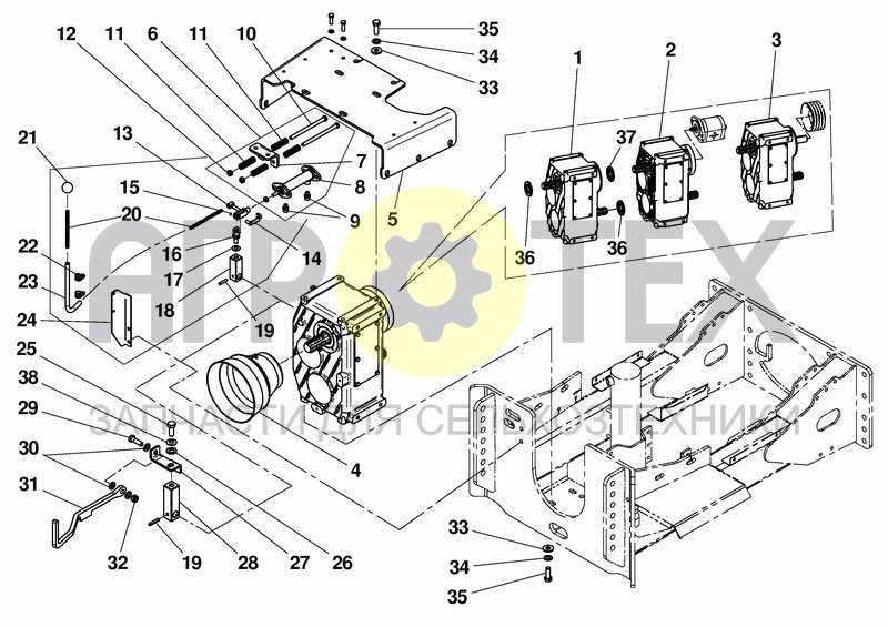 Чертеж SWITCH GEAR BOX SSG90