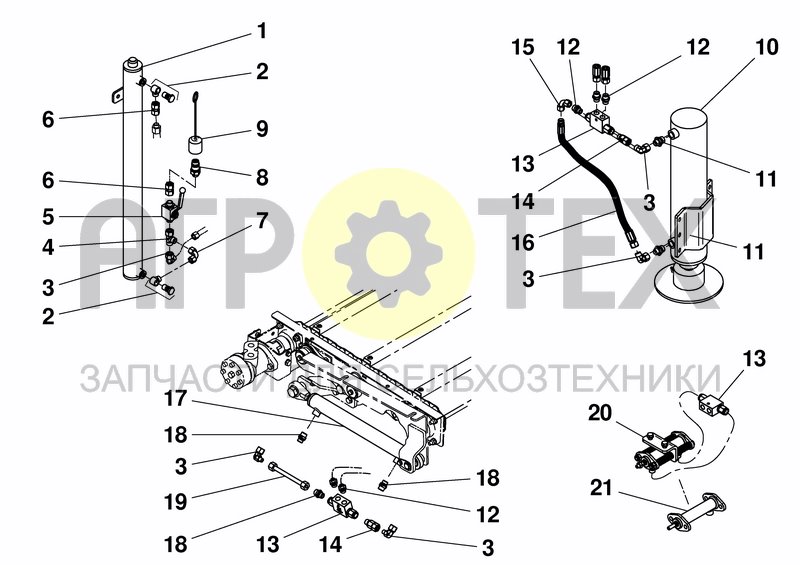 Чертеж HYDR CYLINDER CONTROL