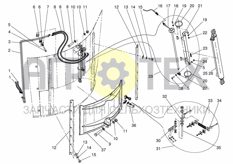 Чертеж SLIDE FRONT LEFT/REAR RIGHT/REAR RIGHT 400 SHIFTED