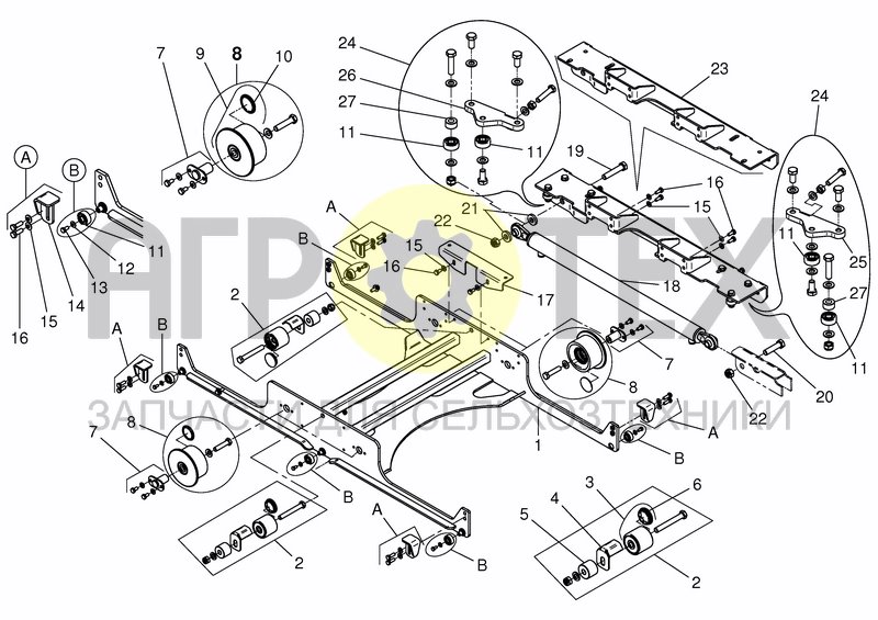 Чертеж TWINLIFT CONVEYOR - WAGGON