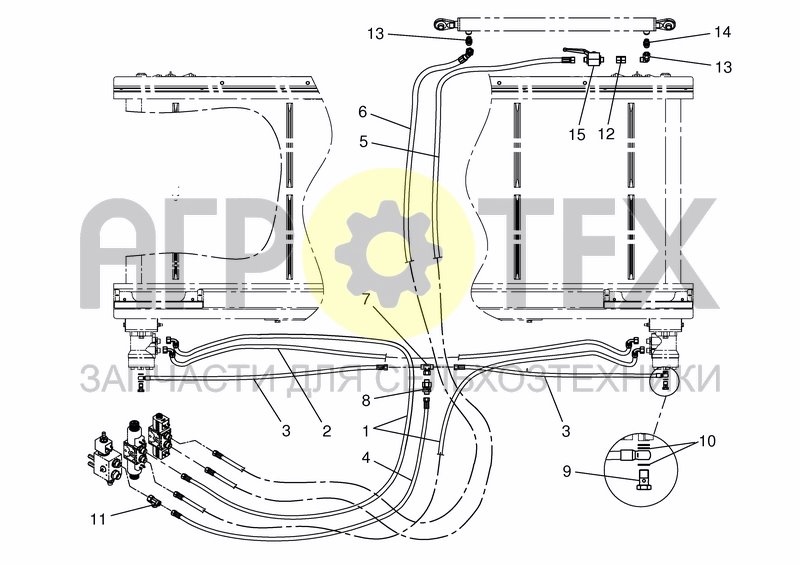 Чертеж TWINLIFT CONVEYOR - HYDRAULIC FRONT