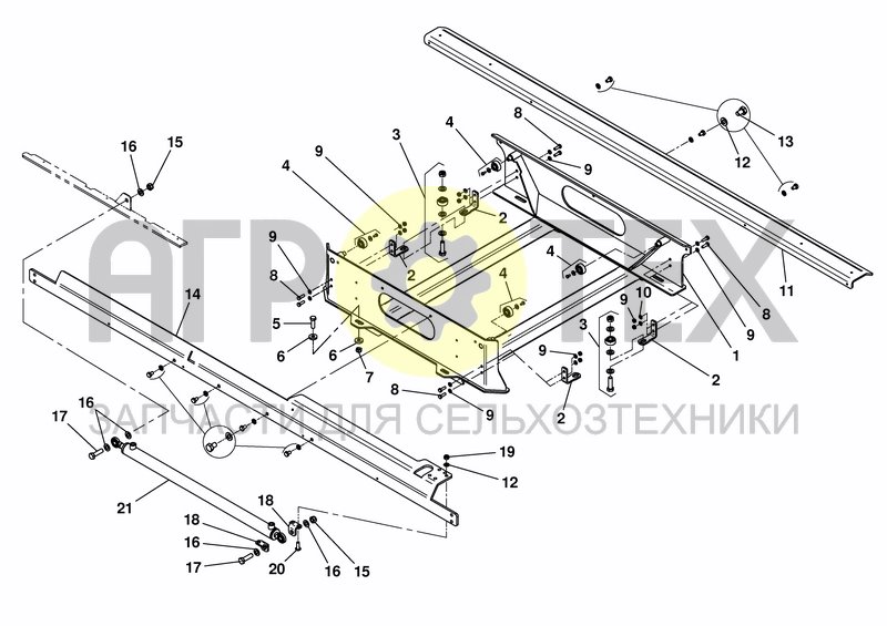 Чертеж CONVEYOR SHIFTABLE - BASE FRAME