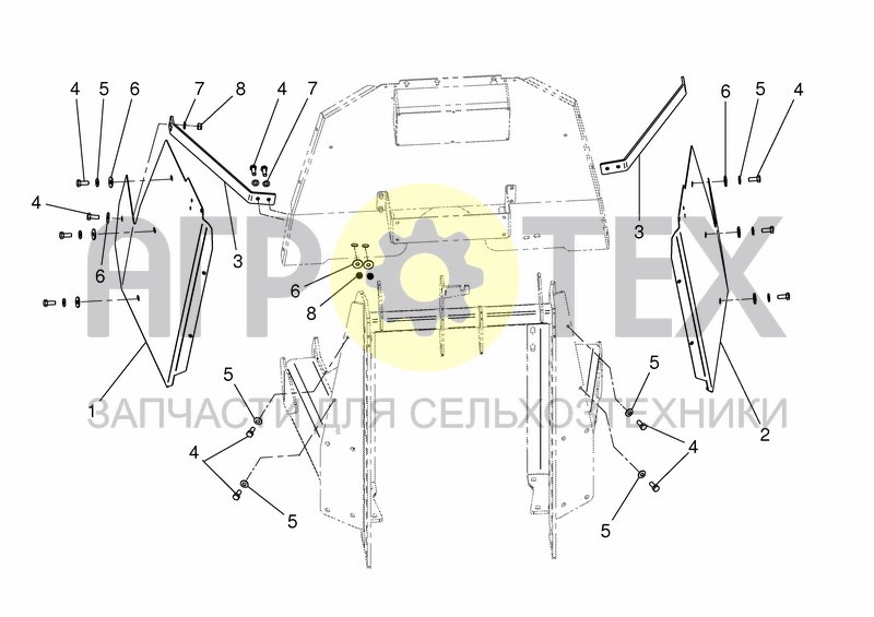 Чертеж ADAPTER COVER - FRONT SIDE