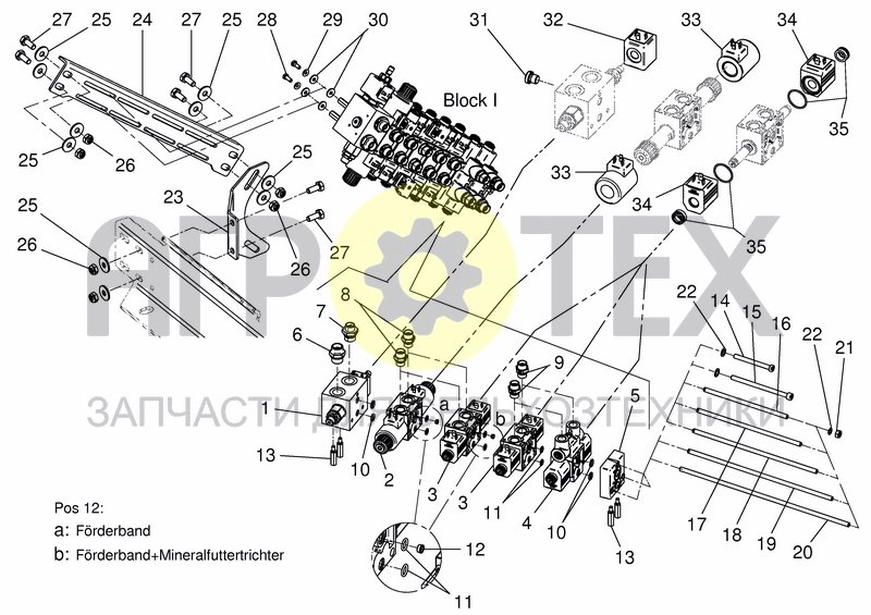 Чертеж WIRELESS SWE, HYDR. VALVES - BLOCK I