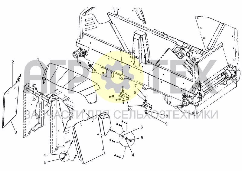 Чертеж TWINLIFT CONVEYOR - FRONT MOUNT