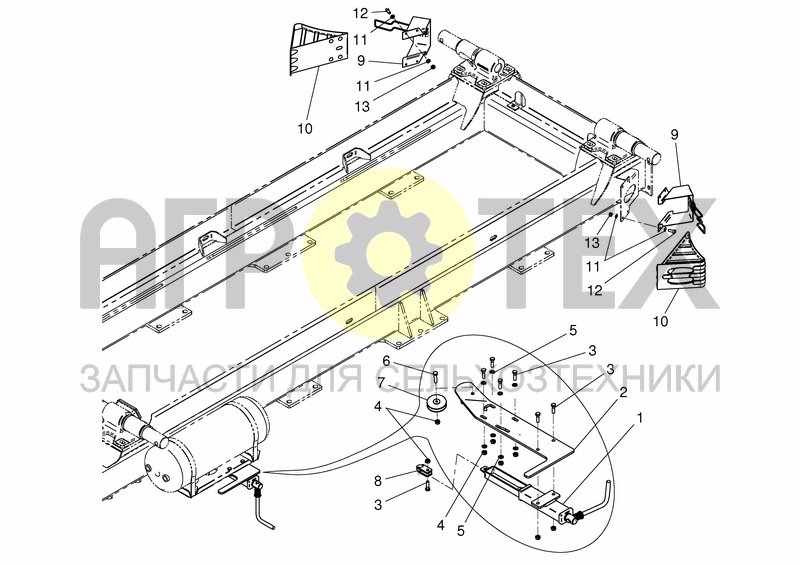 Чертеж CHASSIS PARTS - REAR