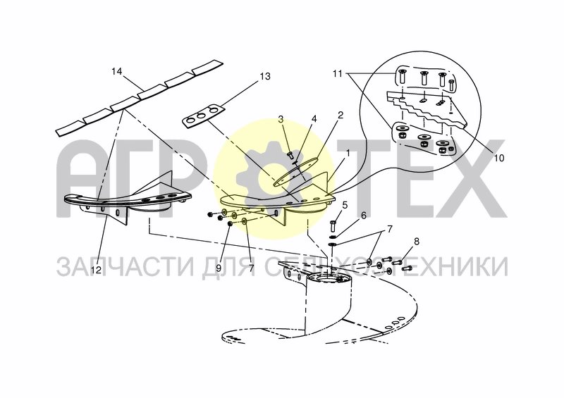 Чертеж BASIC AUGER CAP / AUGER TOP 0,5-TWIST