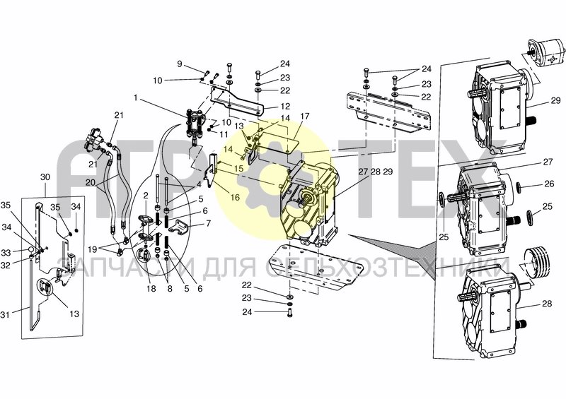 Чертеж SWITCH GEAR - HYDRAULIC SHIFT Compact 10-T - 14