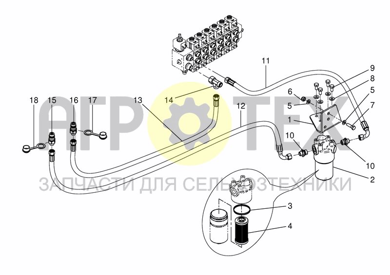 Чертеж WIRELESS SWE - HYDR OIL SUPPLY - TRACTOR