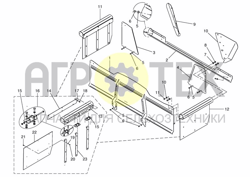 Чертеж CONVEYOR 2100, PROTECTION DEVICES