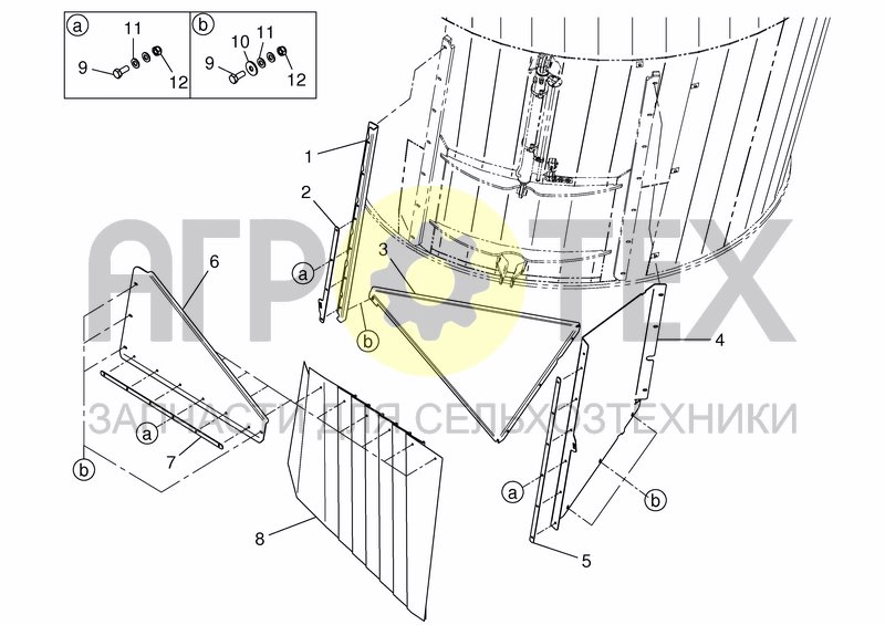 Чертеж SLIDE COVER FRONT RIGHT/REAR LEFT