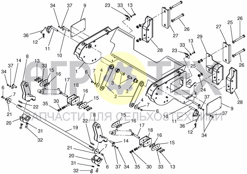 Чертеж SIDE CONVEYOR - MOUNTING FR