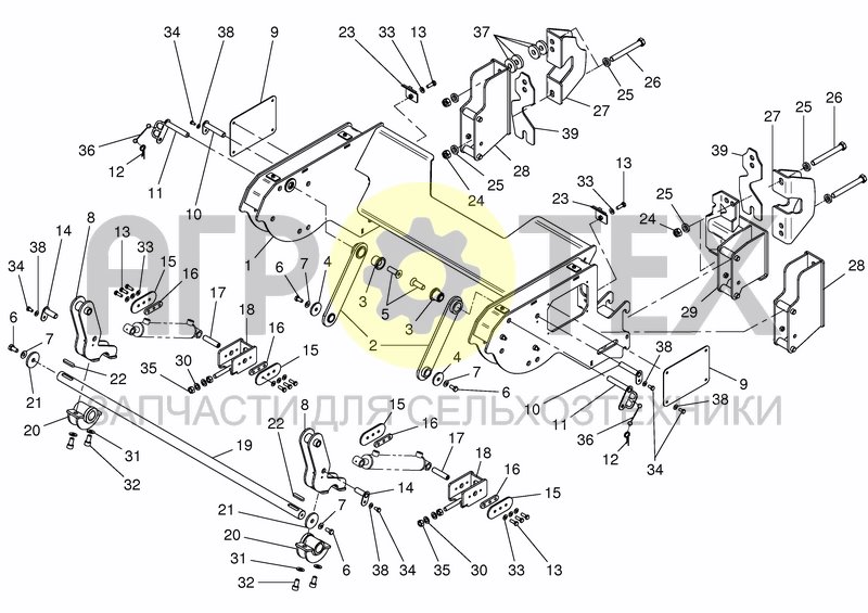 Чертеж SIDE CONVEYOR - MOUNTING FR