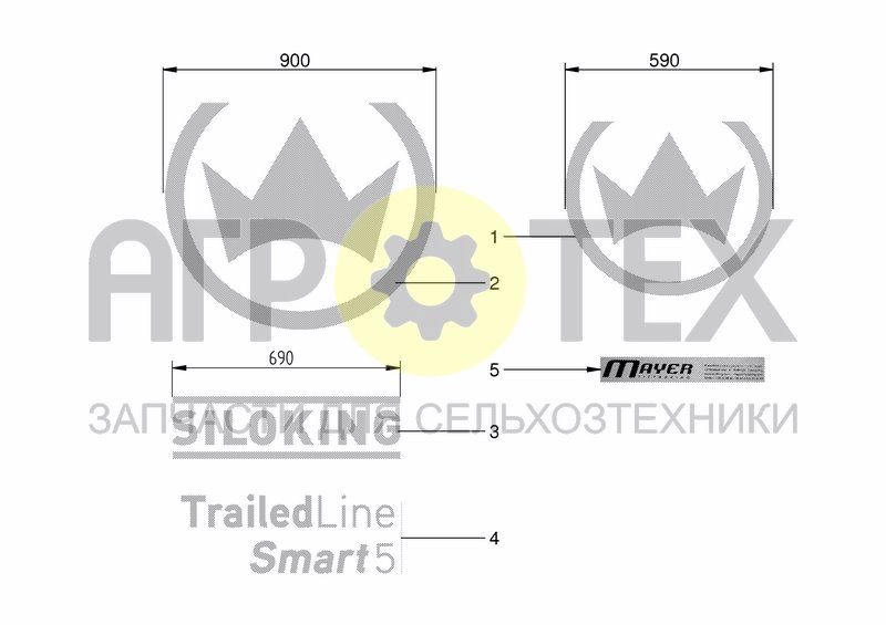 Чертеж TRADEMARK LABELS SILOKING