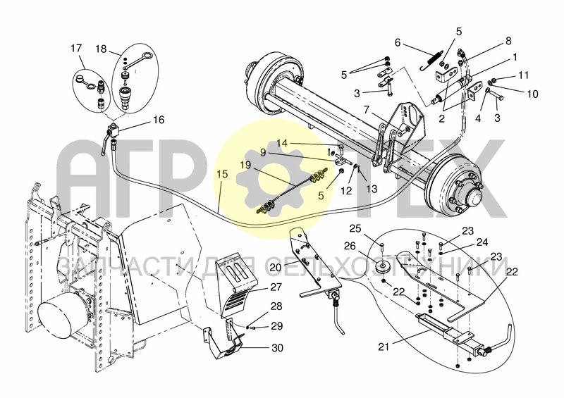 Чертеж HYDRAULIC BRAKE - STOP BRAKE/STOP BLOCK