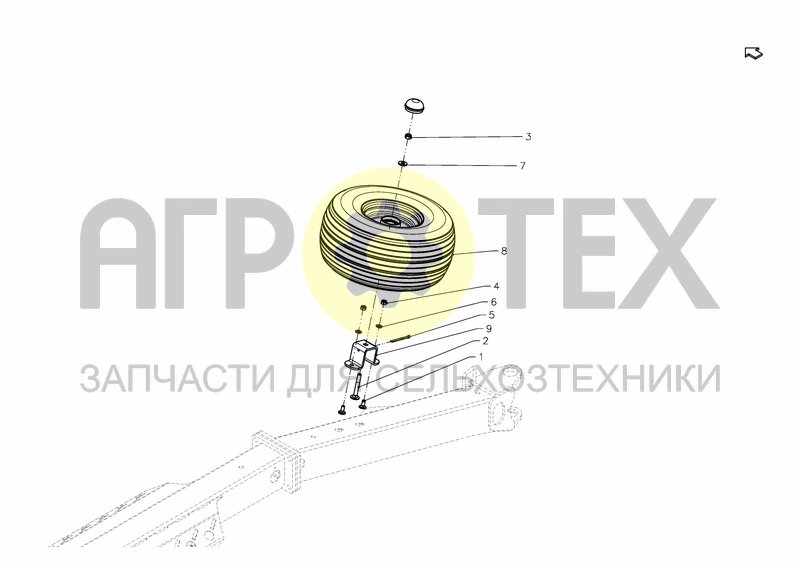 Чертеж SPARE WHEEL OPTION