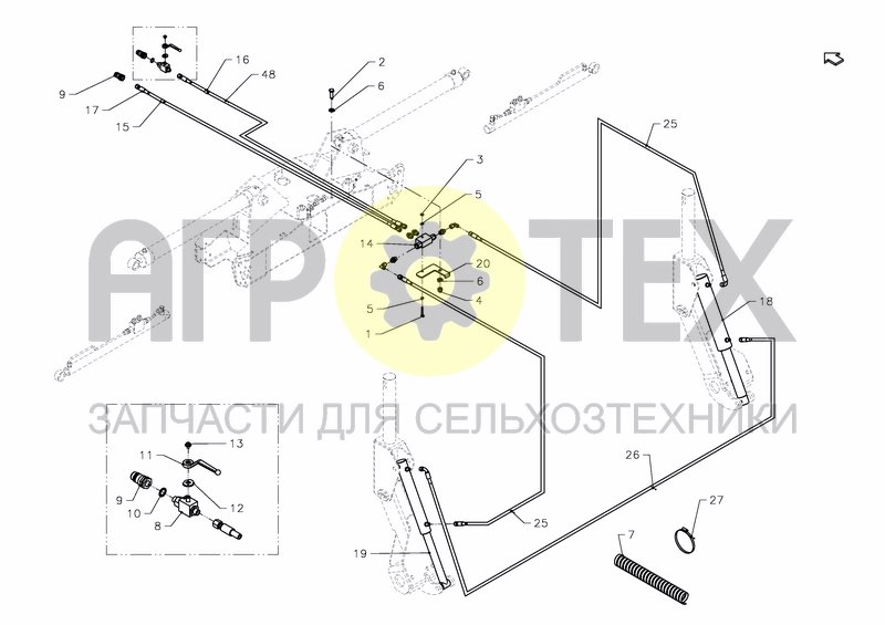 Чертеж HYDRAULIC DEVICE HYDRO OPTION