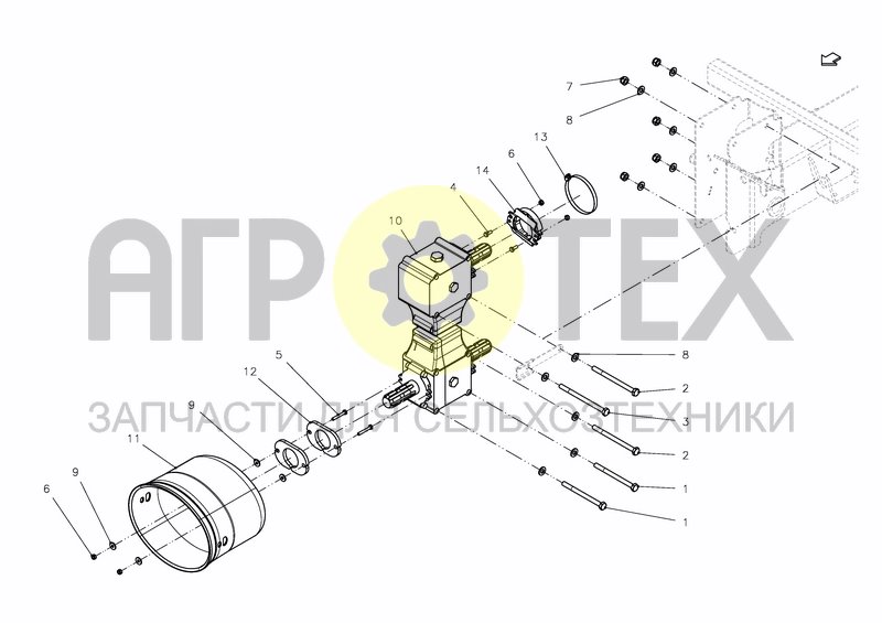 Чертеж ANGLE DRIVE