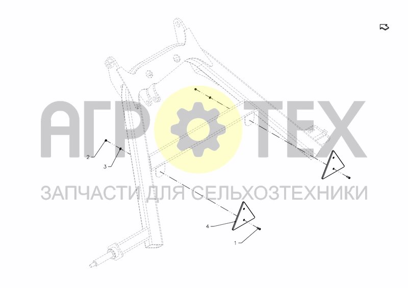 Чертеж REAR REFLECTOR OPTION