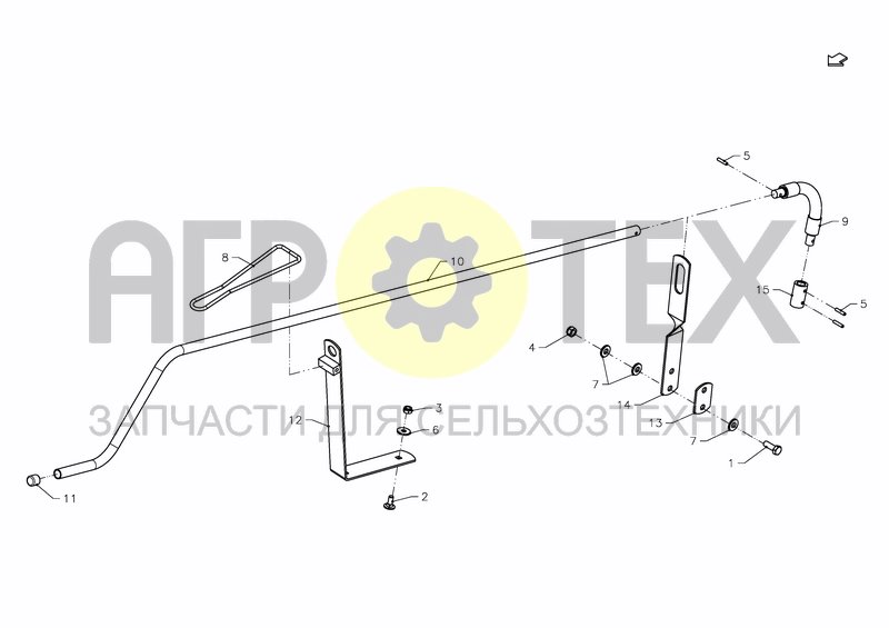 SETTING MECHANISM CRANK EXTENSION OPTION (№5 на схеме)