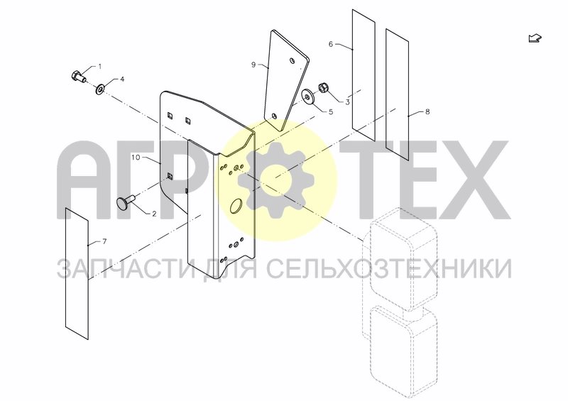 Чертеж ADDITIONAL PARTS US/CA VERSION