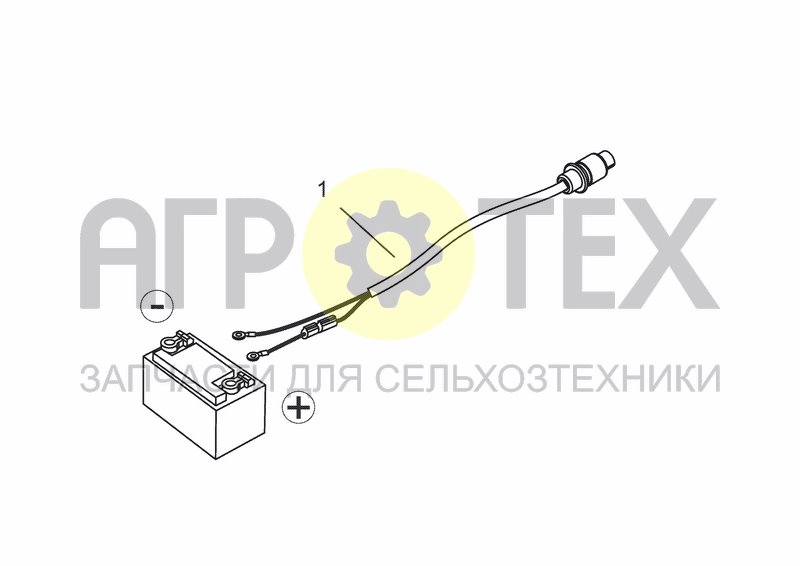 Чертеж BATTERY CABLE OPTION EU/OTHERS