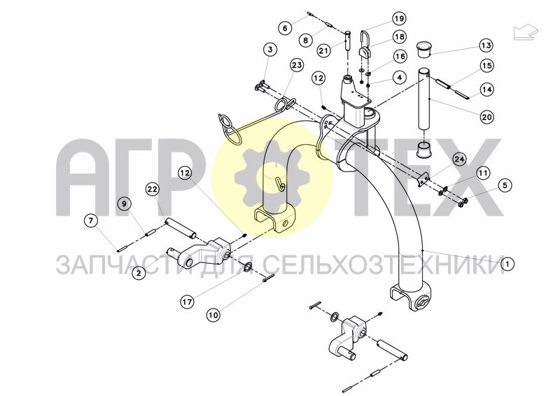 Чертеж ATTACHMENT CARRIER