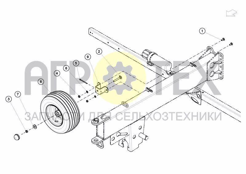 Чертеж SPARE WHEEL OPTION