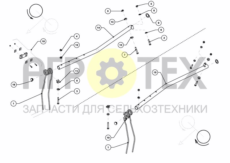 Чертеж TINE SUPPORT 11 Pcs.