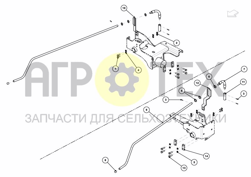 SETTING MECHANISM CRANK EXTENSION (№3 на схеме)