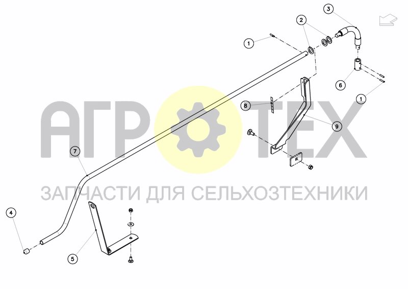 SETTING MECHANISM CRANK EXTENSION OPTION (№1 на схеме)