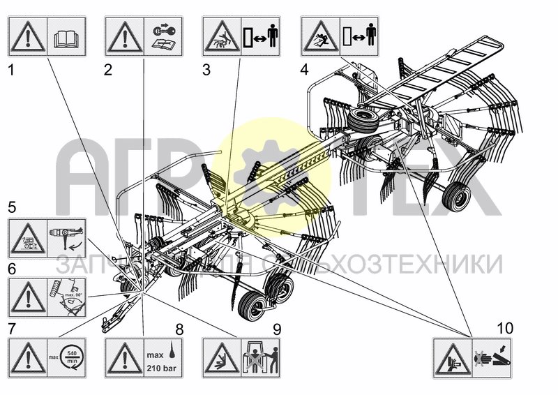 Чертеж WARNING DECAL EU/OTHERS EU/OTHERS  VERSION