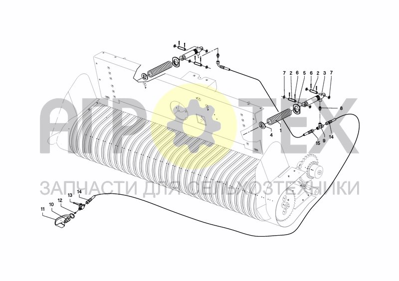 Чертеж CYLINDER, PICK-UP (R + XL-R)